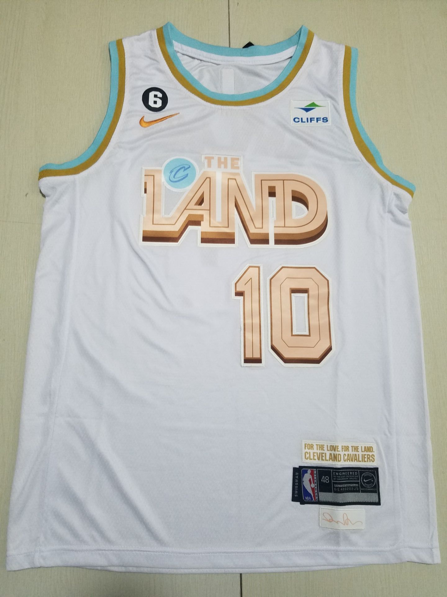 Men Cleveland Cavaliers #10 Garland Nike White City Edition 2022 NBA Jersey->mlb hats->Sports Caps